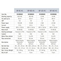 3EXB0605 Poolpumpe wifi Wärmepumpe Poolheizung wifi defrost 12kW 70m3 - Azuro