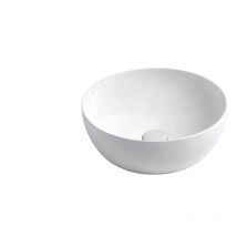 Azzurra - Lavabo sobre encimera redondo blanco brillo Ceramica Circle
