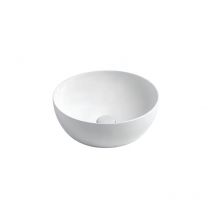 Azzurra - Lavabo à poser rond blanc brillant Ceramica Circle