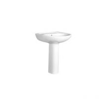 Lavabo Diana su colonna 65x55 semicircolare monoforo in ceramica