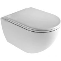 Azzurra - Vaso Sospeso Porcellana Bianco - Serie: Comoda (Senza Coprivaso)