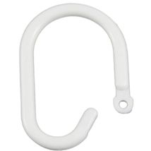 Anneau de douche – 100 unités – Plastique blanc – WURKO