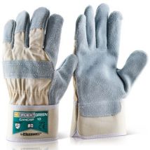 Cancsp Heavy Duty Rigger Gloves Green Size 10 - Beeswift