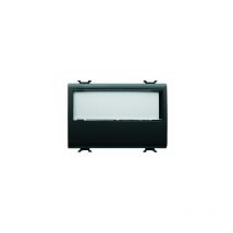 B-p 3M 1P no 10A porte-etiq. lum. noir Gewiss GW12192
