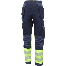 Beeswift - hivis two tone trousers sat yell/nvy 44T -