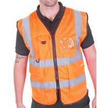 Beeswift Executive Mesh Waistcoat Orange 3XL - HVMWEXECOR3XL