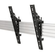 Support TV B-Tech – Métal noir – Diagonale 42-70 pouces – Charge max 70 kg – Inclinaison ajustable jusqu'à 20°