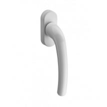 Thirard - Manilla de ventana, manilla de falleba de 90° con tornillo oculto, blanca