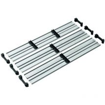 B&w Trennsteg Set 4 für Werkzeugkoffer, Inneneinteilung mit Kappen, Aluminium