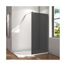 B.110xH.200cm Duschwand +90cm für 6-10mm Glas Stabilisierungsstange Walk in Duschtrennwand 8mm NANO-Glas mit Glasschutzfolie
