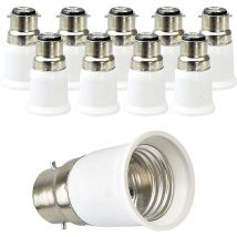 B22 vers E27 Socket Convertisseur,Adaptateur de Douille pour Ampoules LED et Ampoules Halogènes,Puissance Maximale 200W,0250V,120 Degrés Résistant à