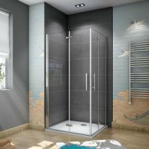 B:100xT:110x185cm Falttür Drehtür Eckeinstieg Duschabtrennung Duschkabine Dusche