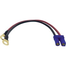 BAAS – BA08 Schnellverbinder-Kabel – 25cm, 6mm², Kupfer, isolierte Ringkabelschuhe