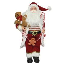 Babbo Natale con pan di zenzero e bastoncini h 30