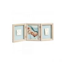 Baby Art - Portafoto My Baby Touch Double Inclusi Kit Impronte Mani e Piedi - Stormy