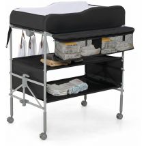 Casart - Baby Changing Table Folding Infant Diaper Changing Station Height Adjustable