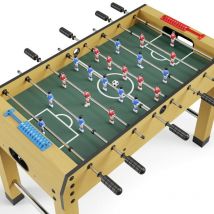 Play4fun - Baby-foot Teenager, Table de Baby pour Adolescents, 122 x 61 x 81 cm - Beige et Noir