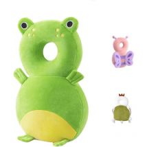 Baby Head Guard Pillow Infant Safety Pads Back Protector Baby Safety Baby Backpack Toddler Headrest Back Protection Cushion (Frog)