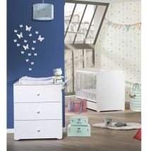 Baby Price Duo Basic Boule Kinderbett Und Wickelkommode Weiß