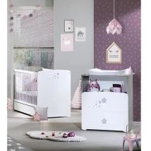 Baby-price Ensemble Étoile Weiß Babyzimmermöbel