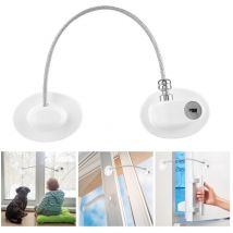 Ugreat - Baby Safety Kühlschranktür- und Fensteröffner-Sicherheitskabel (weiß)