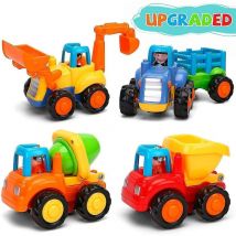 Baby Toy Car Toys Construction Vehicles For Kids 12 18 Monthstoy Car For Toddler 1 2 3 Years Older4 In 1 Set-tractor