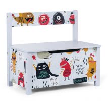 Baby Vivo - Coffre à Jouets et Banc à Rangement avec Couvercle à fermeture lente - Cosmo