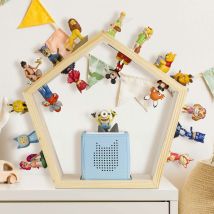 Baby Vivo - Tagère Pour Toniebox Avec Rangement Magnétique Pour Plus De 68 Tonies - Pentagon