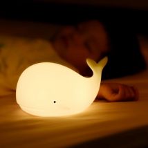 Aiperq - Baby-Wal-Nachtlicht, 7 Farben, LED-Nachtlicht für Mädchen, Jungen, Erwachsene, wiederaufladbar, Kawaii-Schlafzimmer-Dekor, Nachttischlampe,
