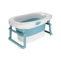 Babybadewanne Babywanne Baby Kunststoff Blau 3 in 1 erweiterbare faltbar