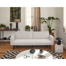 Bestmobilier - Babylone - 2-sitzer Schlafsofa Klappsofa - Aus Stoff - Beige