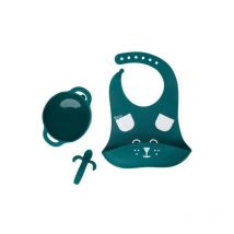 Baby Moov - Babymoov Coffret repas 6-12 mois 3 pieces, first'isy Chien Bleu