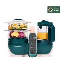 Baby Moov - Babymoov Nutribaby+ - Robot Multifonctions 6 en 1 - Cuiseur-vapeur/Mixeur, Opal Green
