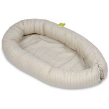 Babynest - nid d'ange - 0-8 mois - 100% coton - 82x54cm - beige à carreaux