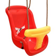 Babyschaukel 45x36x38 cm Kinder Schaukel Schaukelsitz Baby Gartenschaukel Rot