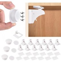 Babyschranksicherung, 12 Schlösser + 3 Schlüssel Kinderschranksicherung Türblock Babysicherheit Türschloss Babysicherheit Schubladenblock