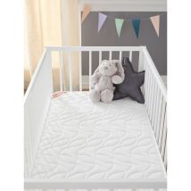 Babysom - Matelas Bébé Climatisé Eté/Hiver - 60 x 120cm - Epaisseur 14cm - Anti acarien - Fabrication francaise - Garantie 10ans