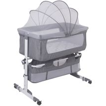 Skecten - Babywiege Babybett Stubenwagen Beistellbett Klappbar Höhenverstellbar Mit Rollen