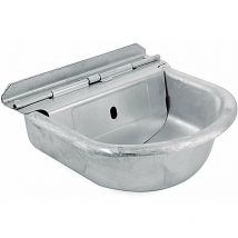 Bac à abreuvoir en fer galvanisé à niveau constant avec raccord interchangeable en laiton