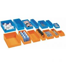 Bac à bec plastique alvéolaire bleu 4,3L - colis 25 bacs