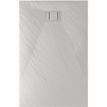 Idralite - Bac à douche blanc effet pierre mod. Blend 80X120 cm rectangulaire