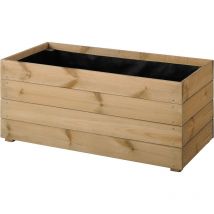 Bac rectangulaire esseñcia 40 cm - 92L - Jardipolys