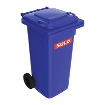 Bac à ordures 120 l hdpe bleu mobile selon en 840 Sulo