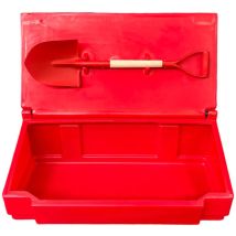Plast'up Rotomoulage - Bac à sable incendie/ à sel de déneigement 50l + pelle