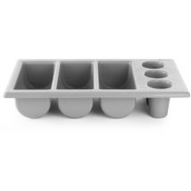 Récipient à couverts gn 1/1 6 pièces gris Hendi 552353