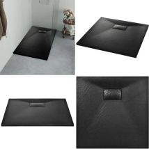 Vidaxl - Bac de douche smc Noir 90 x 90 cm - bac de douche - bacs de douche - Home & Living - Noir