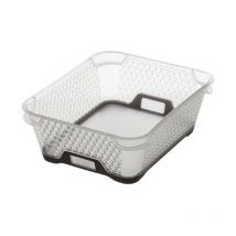 Bac de Rangement en Plastique "Duo" 2,2L Taupe