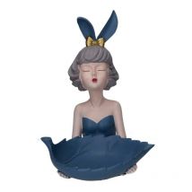Webmarketpoint - Bac de rangement en résine bleue pour femme 24x26x32cm