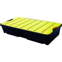 Bac de rétention 60L de L. 1000 x l. 600 x H. 175mm - HU 0235 - CLAS Equipements