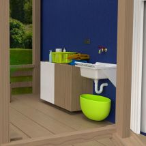 Arati Bath&shower - Bac à laver en résine avec supports Basis 45x50cm